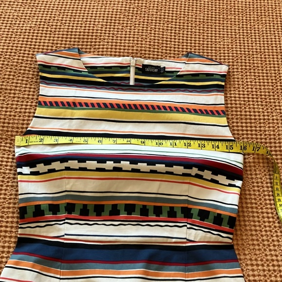 ✨Kate Spade ♠️ sleevless Saturday dress in gorgeous hz Aztec striped pattern. - Picture 11 of 16